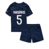 Baby Fußballbekleidung Paris Saint-Germain Marquinhos #5 Heimtrikot 2022-23 Kurzarm (+ kurze hosen)